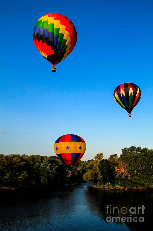 Balloons Poster featuring the photograph Follow the Leader #1 by Brenda Giasson