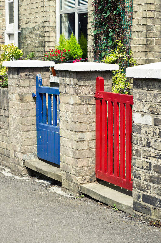 Adjacent Poster featuring the photograph Gates #1 by Tom Gowanlock