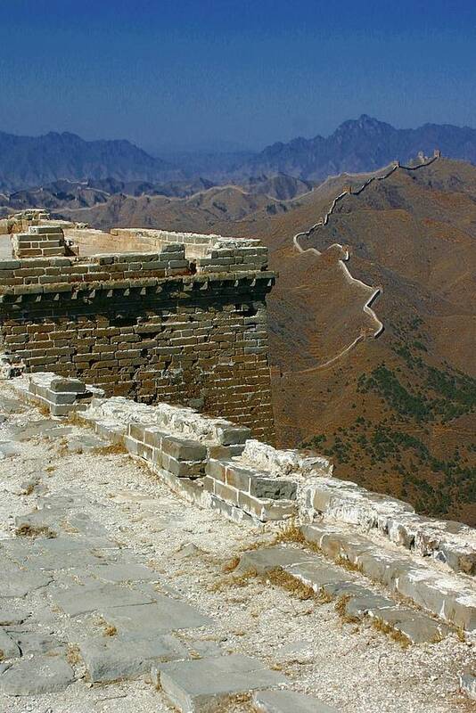 China Poster featuring the photograph Great Wall of China #1 by Henry Kowalski