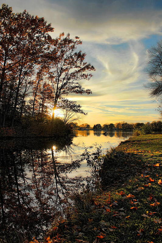 Wausau Poster featuring the photograph Lake Wausau Sunset by Dale Kauzlaric