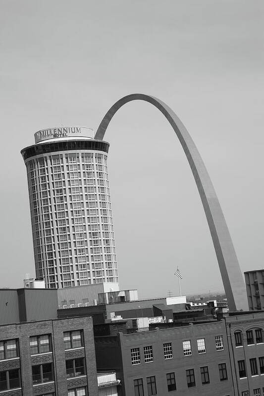 66 Poster featuring the photograph St. Louis - Gateway Arch #1 by Frank Romeo
