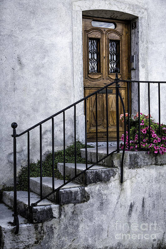 Leysin Poster featuring the photograph Swiss Front Porch #2 by Timothy Hacker