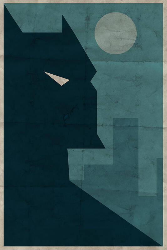 Batman Poster featuring the digital art The Dark Knight #1 by Michael Myers