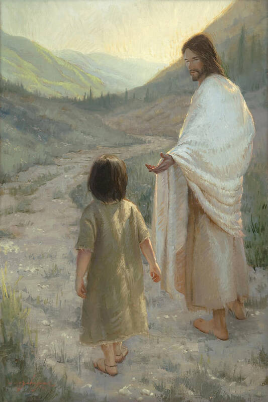 Jesus Poster featuring the painting Trust in the Lord by James L Johnson