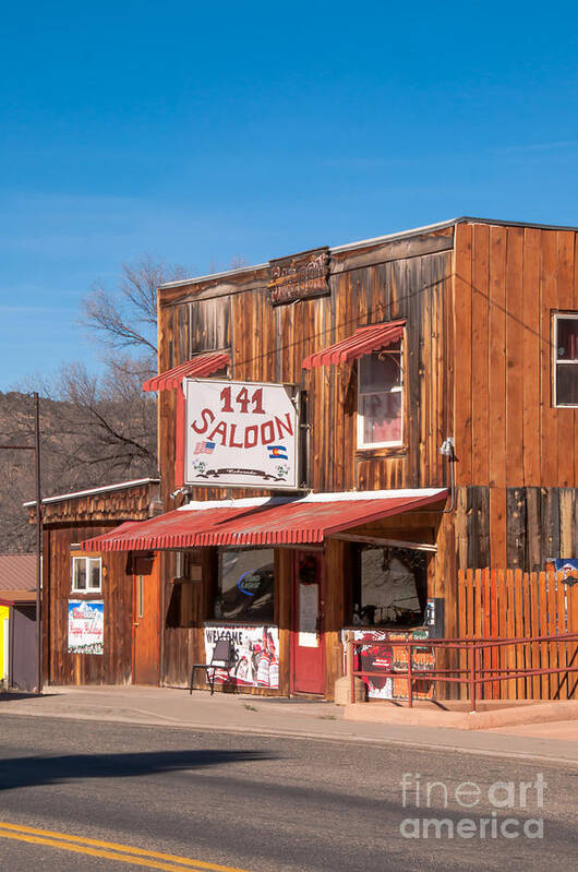 La Sals Poster featuring the photograph 141 Saloon by Bob and Nancy Kendrick
