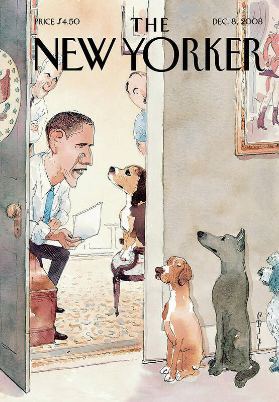 Obama Poster featuring the painting Vetting by Barry Blitt