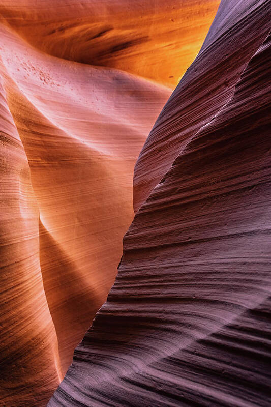 Curve Poster featuring the photograph Antelope Canyon Spiral Rock Arches #2 by Deimagine