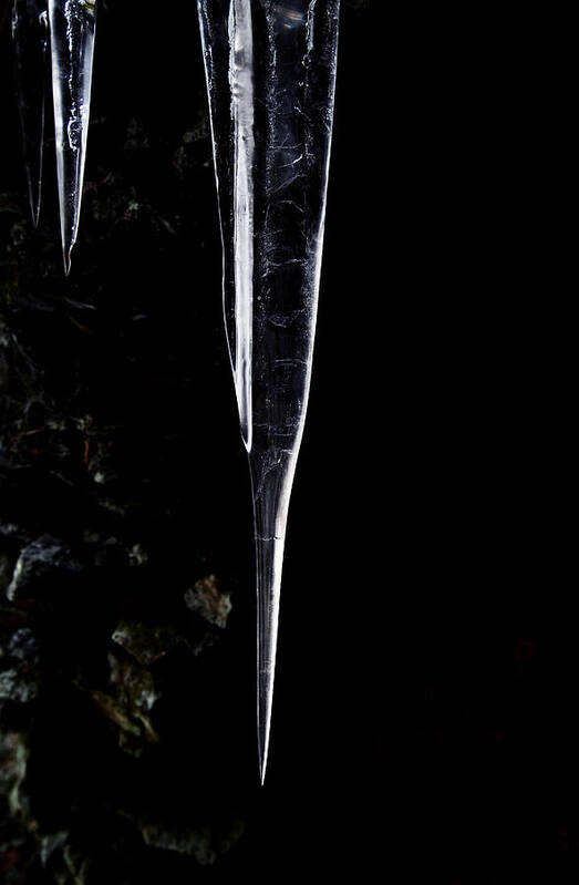 Stock Poster featuring the photograph Icicles #3 by Dawn J Benko