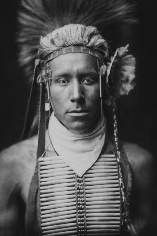 1905 Poster featuring the photograph Indian of North America circa 1905 #2 by Aged Pixel