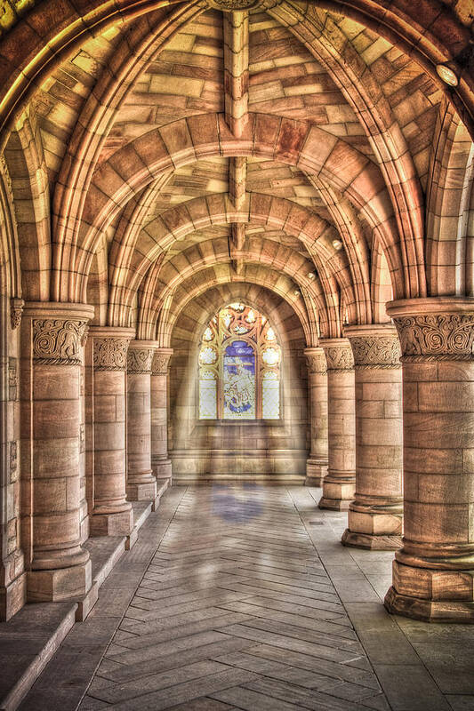 Architecture Poster featuring the photograph Kelso Abbey #2 by Sue Leonard