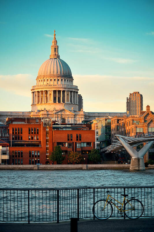 London Poster featuring the photograph St Paul's cathedral #29 by Songquan Deng