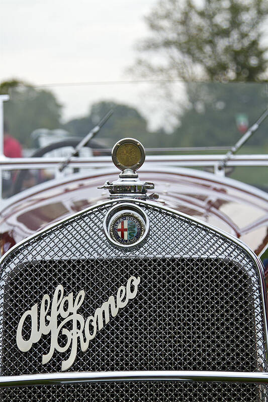 Antique Poster featuring the photograph 1931 Alfa Romeo #3 by Jack R Perry