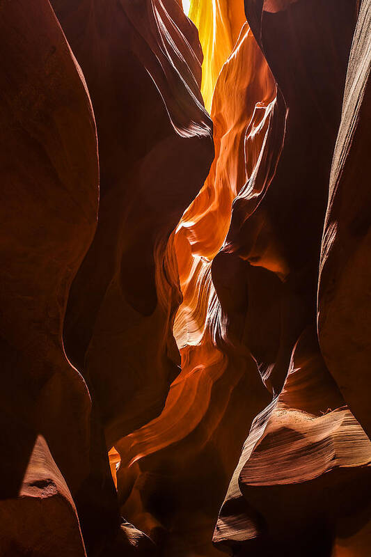 Sand Poster featuring the photograph Antelope Slot Canyon #3 by Andrew Soundarajan