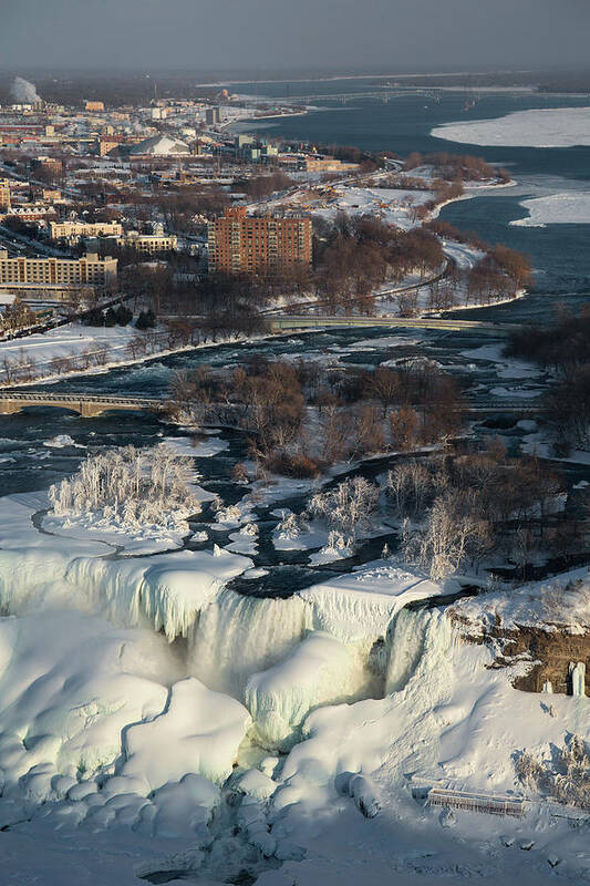 America Poster featuring the photograph Niagara Falls In Winter #3 by Jim West
