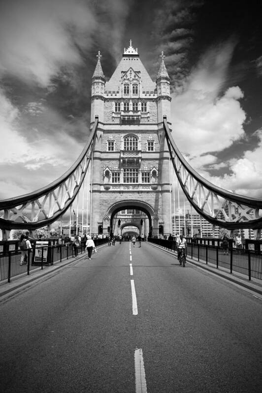 Tower Bridge Poster featuring the photograph Tower Bridge in London #3 by Chevy Fleet