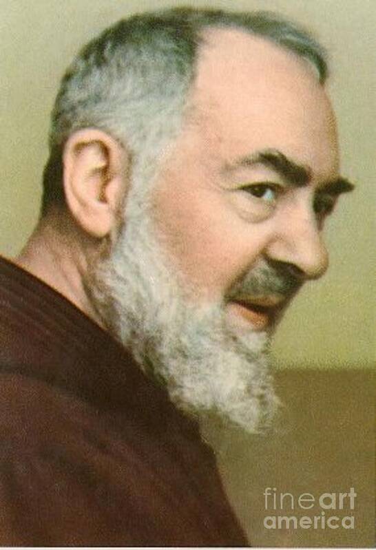 Prayer Poster featuring the photograph Padre Pio #32 by Archangelus Gallery