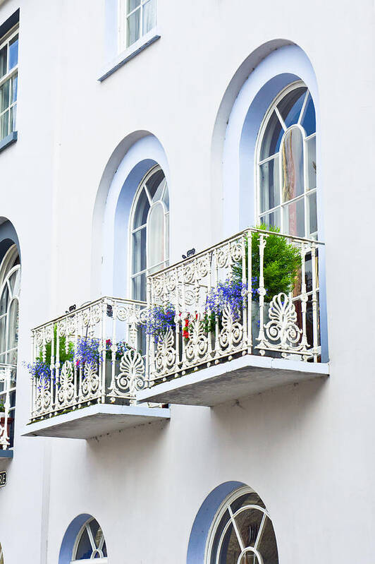 Apartment Poster featuring the photograph Balconies #4 by Tom Gowanlock