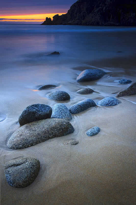 Seascape Poster featuring the photograph Campelo Beach Galicia Spain #4 by Pablo Avanzini