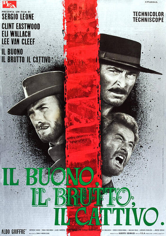 1960s Movies Poster featuring the photograph The Good, The Bad And The Ugly, Aka Il #4 by Everett