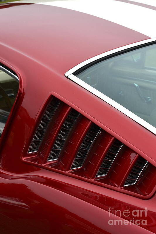 Ford Poster featuring the photograph Mustang Fastback Detail by Dean Ferreira