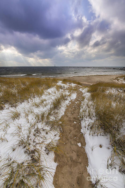 Ludington Poster featuring the photograph Ludington Beach #8 by Twenty Two North Photography