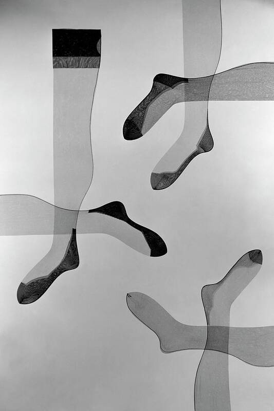 Accessories Poster featuring the photograph A Collage Of Stockings by Herbert Matter