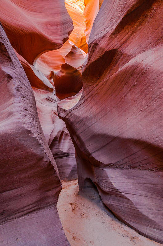 Antelope Canyon Poster featuring the photograph A Secret Passageway by Jason Chu