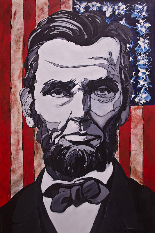 Abe Lincoln Poster featuring the painting Abraham Lincoln by John Gibbs