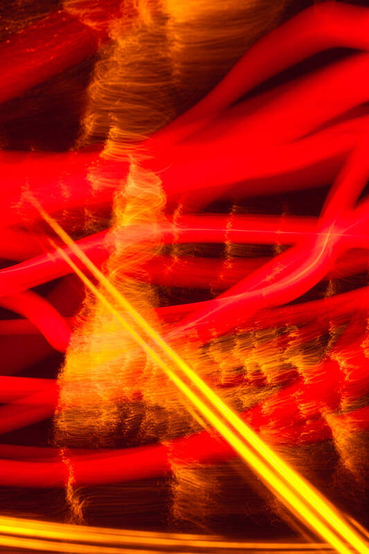 Photographic Light Painting Poster featuring the photograph Abstract 18 by Steve DaPonte
