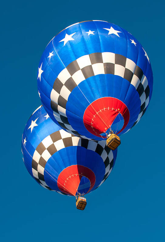 Balloons Poster featuring the photograph Albuquerque Balloon Fiesta 2 by Lou Novick