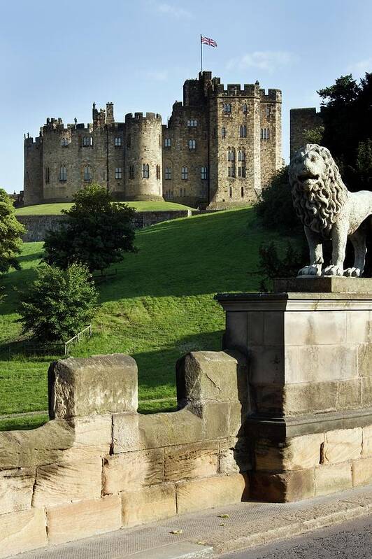 Alnwick Castle Poster featuring the photograph Alnwick Castle by Steve Allen/science Photo Library