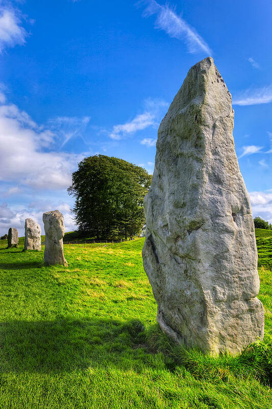 Avebury Stone Circle Poster featuring the photograph Ancient Standing Stones Of Wiltshire - Avebury by Mark Tisdale