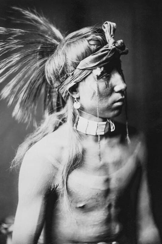 1905 Poster featuring the photograph Apache Indian circa 1905 by Aged Pixel