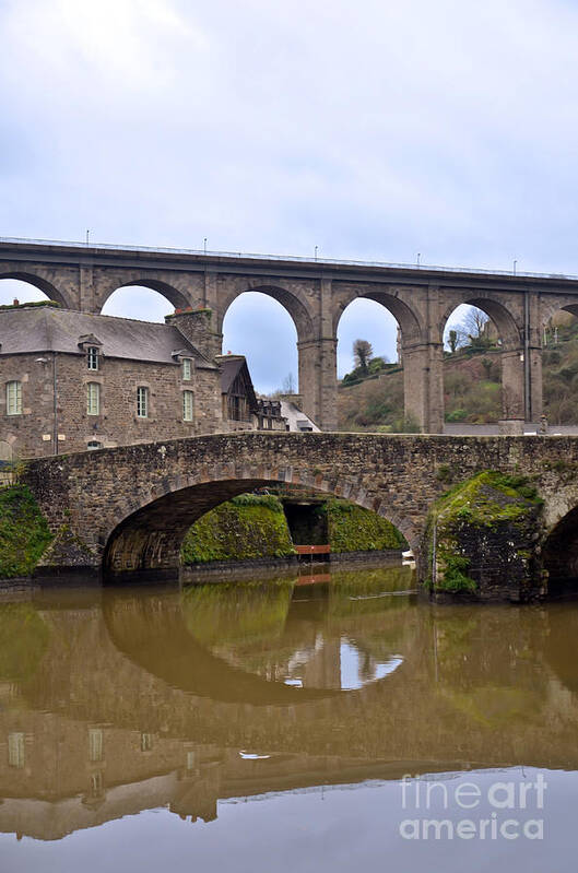 Dinan Poster featuring the photograph Aqueduc of Dinan by PatriZio M Busnel