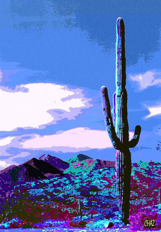 Arizona Poster featuring the painting Arizona Blue by CHAZ Daugherty