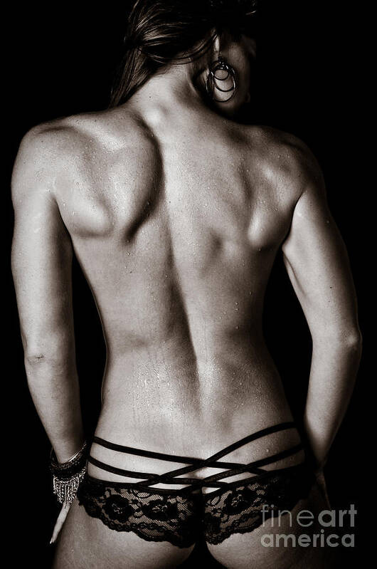 Art of a Woman's Back Muscles Poster by Jt PhotoDesign - Fine Art
