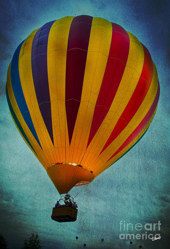 Hot Air Balloon Poster featuring the photograph Ascending by Alana Ranney