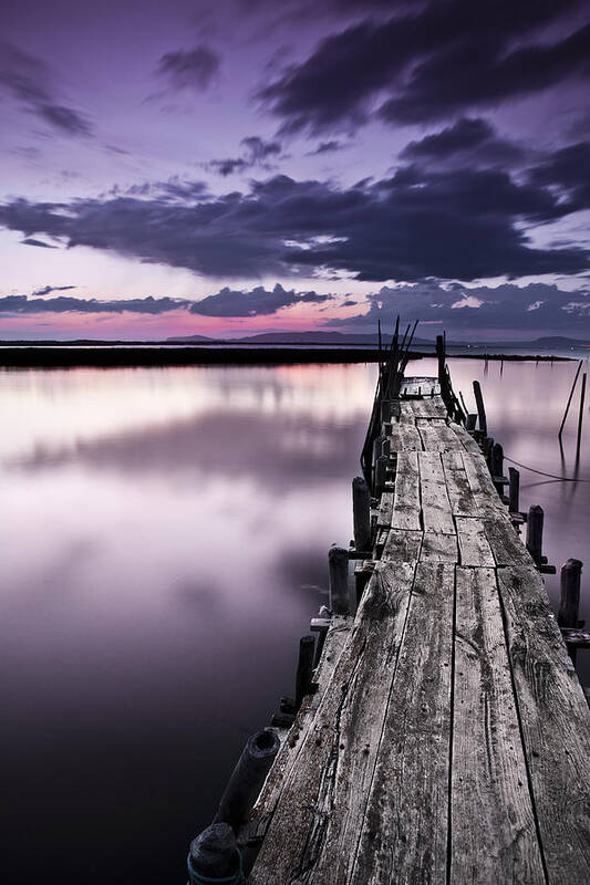 Pier Poster featuring the photograph At the end by Jorge Maia