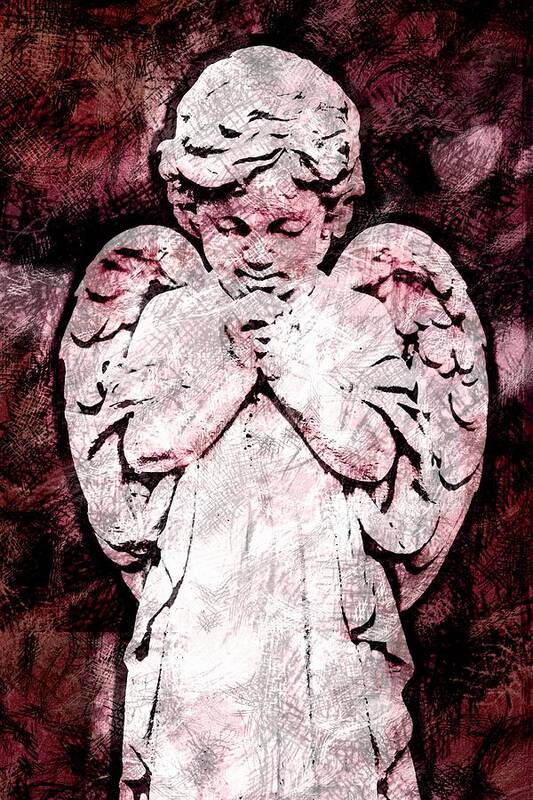 Angel Statue Baby Alicegipsonphotographs Poster featuring the photograph Baby Angel Two by Alice Gipson