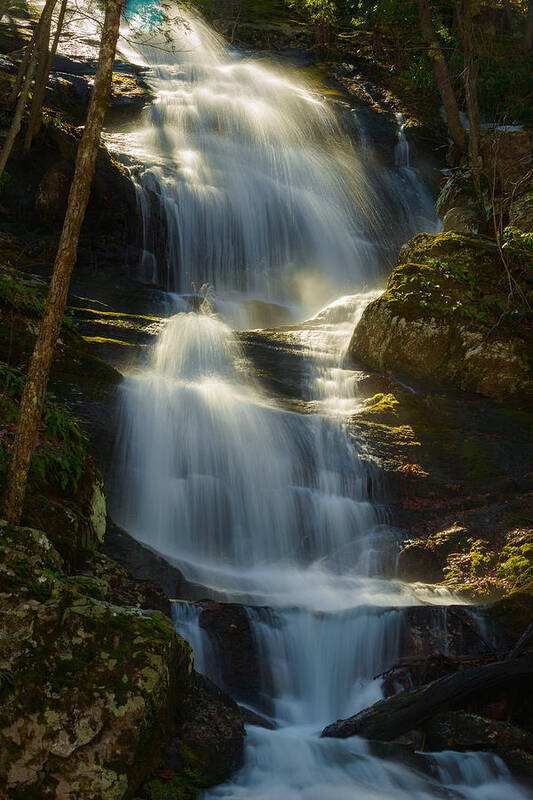 Buttermilk Falls Poster featuring the photograph Backlit Buttermilk by Mark Rogers