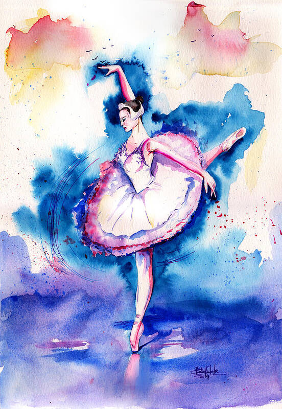 Painting Poster featuring the painting Ballerina by Isabel Salvador