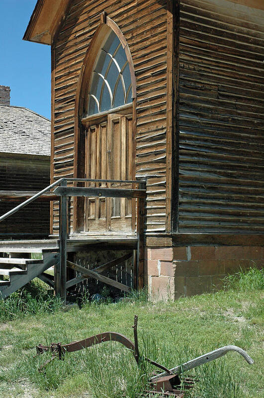 Montana Poster featuring the photograph Bannack Church by Bruce Gourley