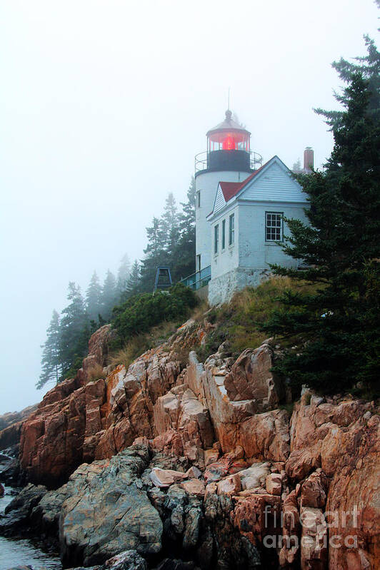 Bass Harbor Head Lighthouse Poster featuring the photograph Bass Harbor Head Lighthouse by Jemmy Archer