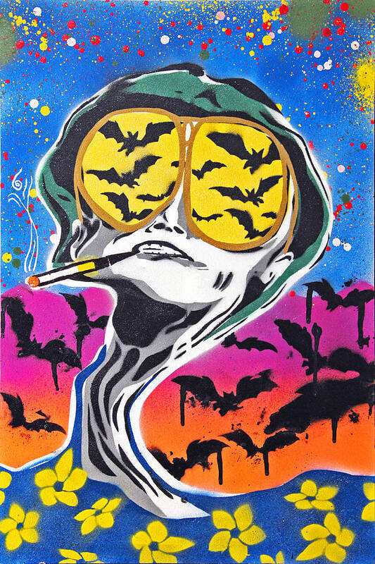 Fear And Loathing In Las Vegas Poster featuring the painting Bat Country by Victor Cavalera