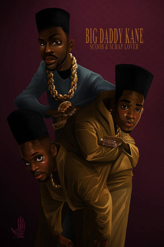 Hip Hop Poster featuring the digital art BDK Color bg by Nelson Dedos Garcia