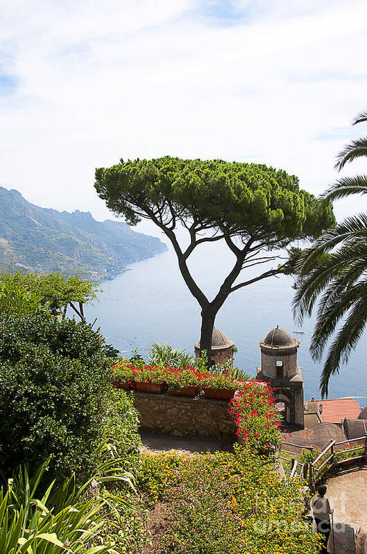 Ravello Poster featuring the photograph Beautiful View above the Amalfi Coast by Brenda Kean