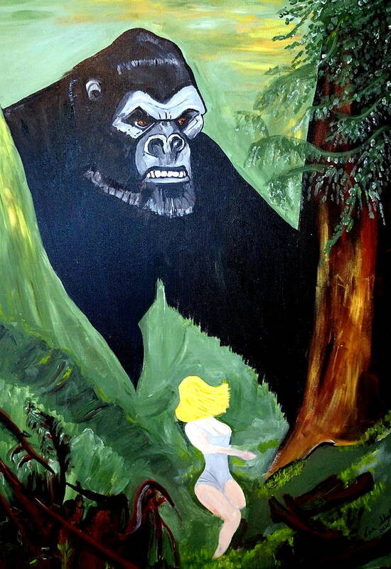 Beauty And The Beast Poster featuring the painting Beauty And The Beast by Nora Shepley