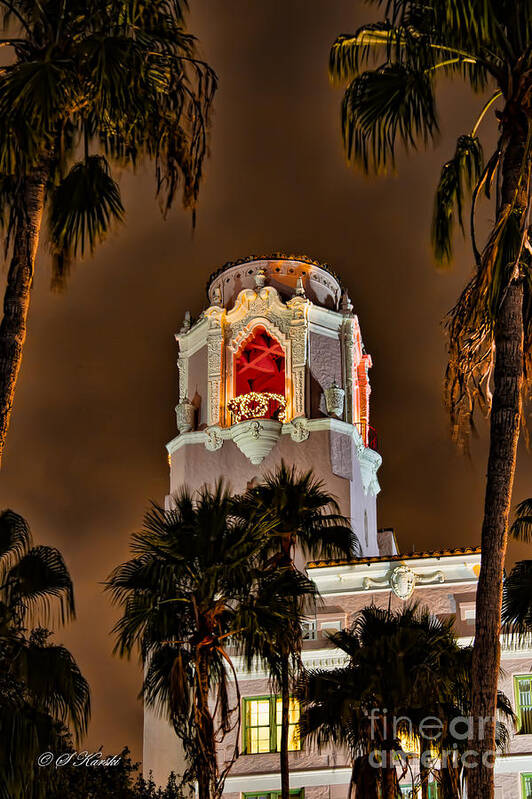 Christmas Poster featuring the photograph Bell Tower at Christmas by Sue Karski