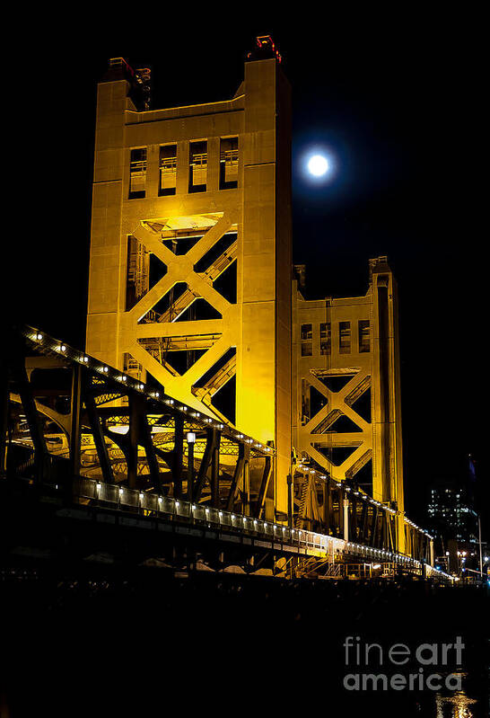 Landscape Poster featuring the photograph Bridge View by Charles Garcia