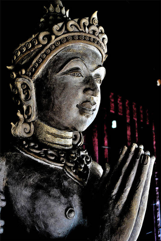 Buddha Poster featuring the photograph Buddha Angel by Rick Saint